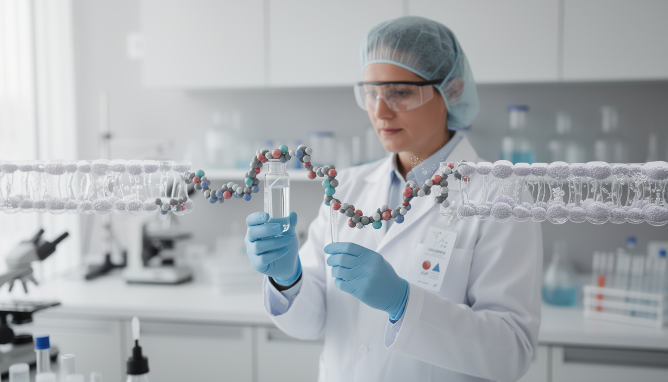 découvrez comment les peptides influencent la santé cellulaire en améliorant la régénération, la communication intercellulaire et la protection contre le stress oxydatif.